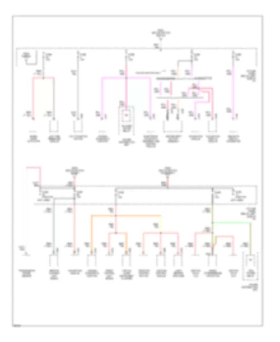 Power Distribution Wiring Diagram 4 of 5 for Lincoln Continental 1995