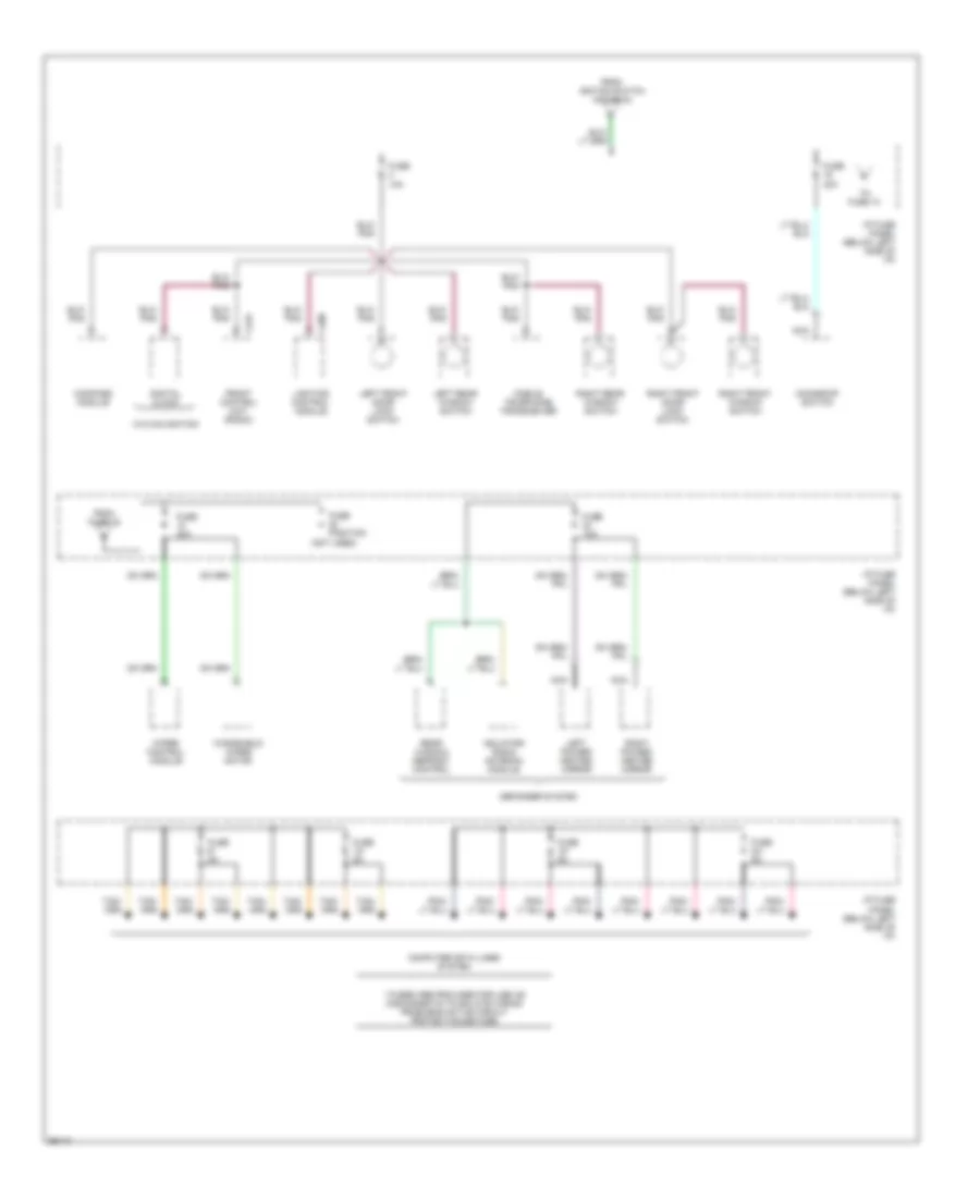 Power Distribution Wiring Diagram 5 of 5 for Lincoln Continental 1995