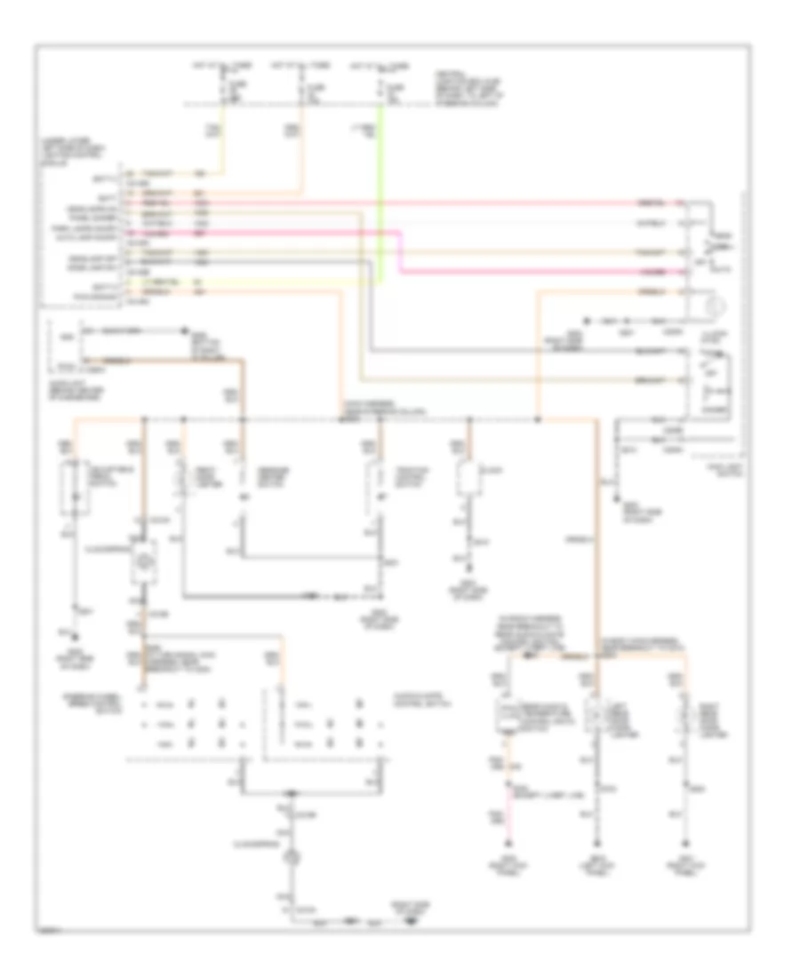 Instrument Illumination Wiring Diagram for Lincoln Town Car Executive L 2008
