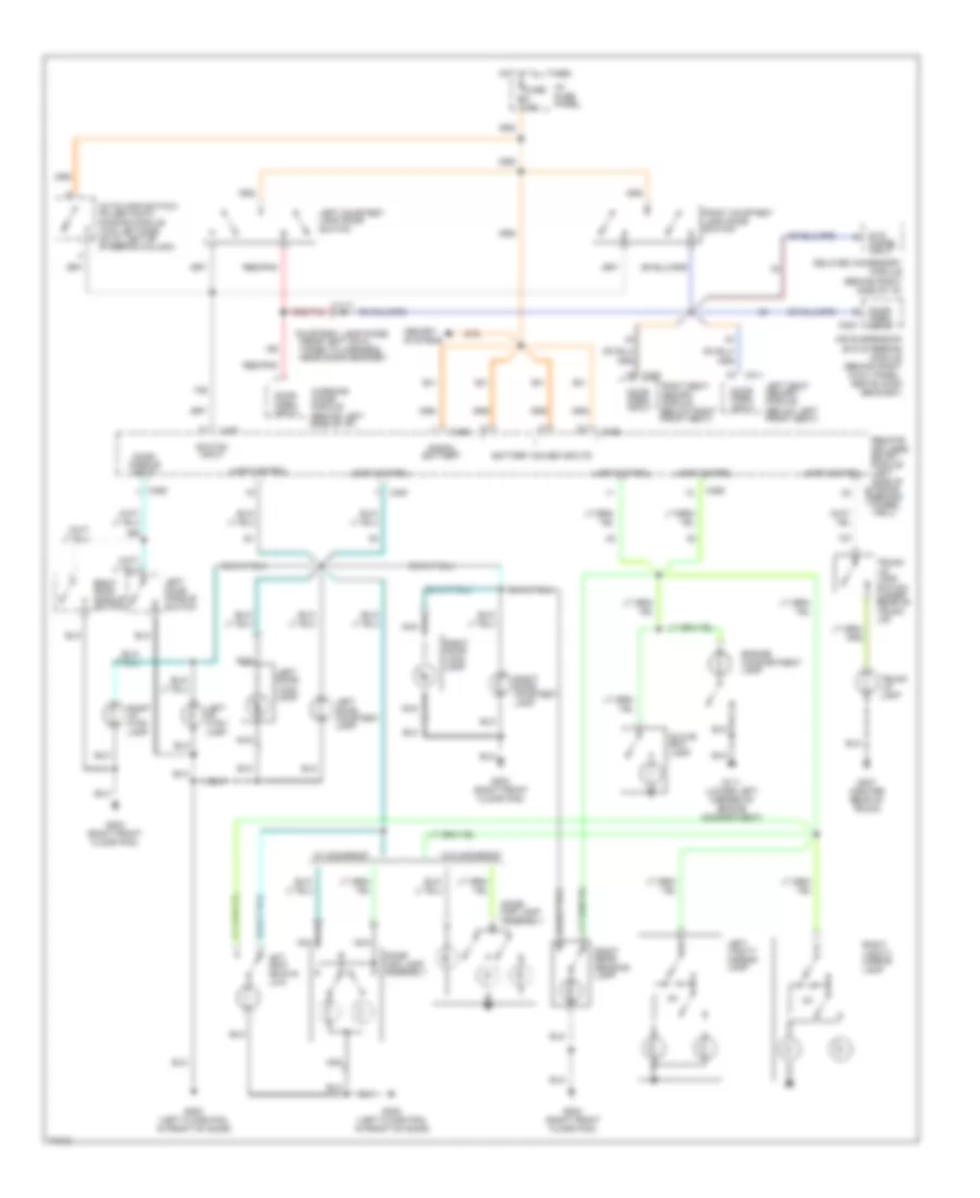 Courtesy Lamps Wiring Diagram for Lincoln Mark VIII 1995