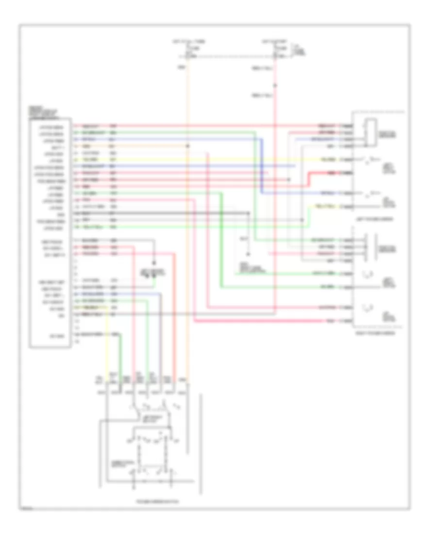 Memory Mirrors Wiring Diagram for Lincoln Mark VIII 1995