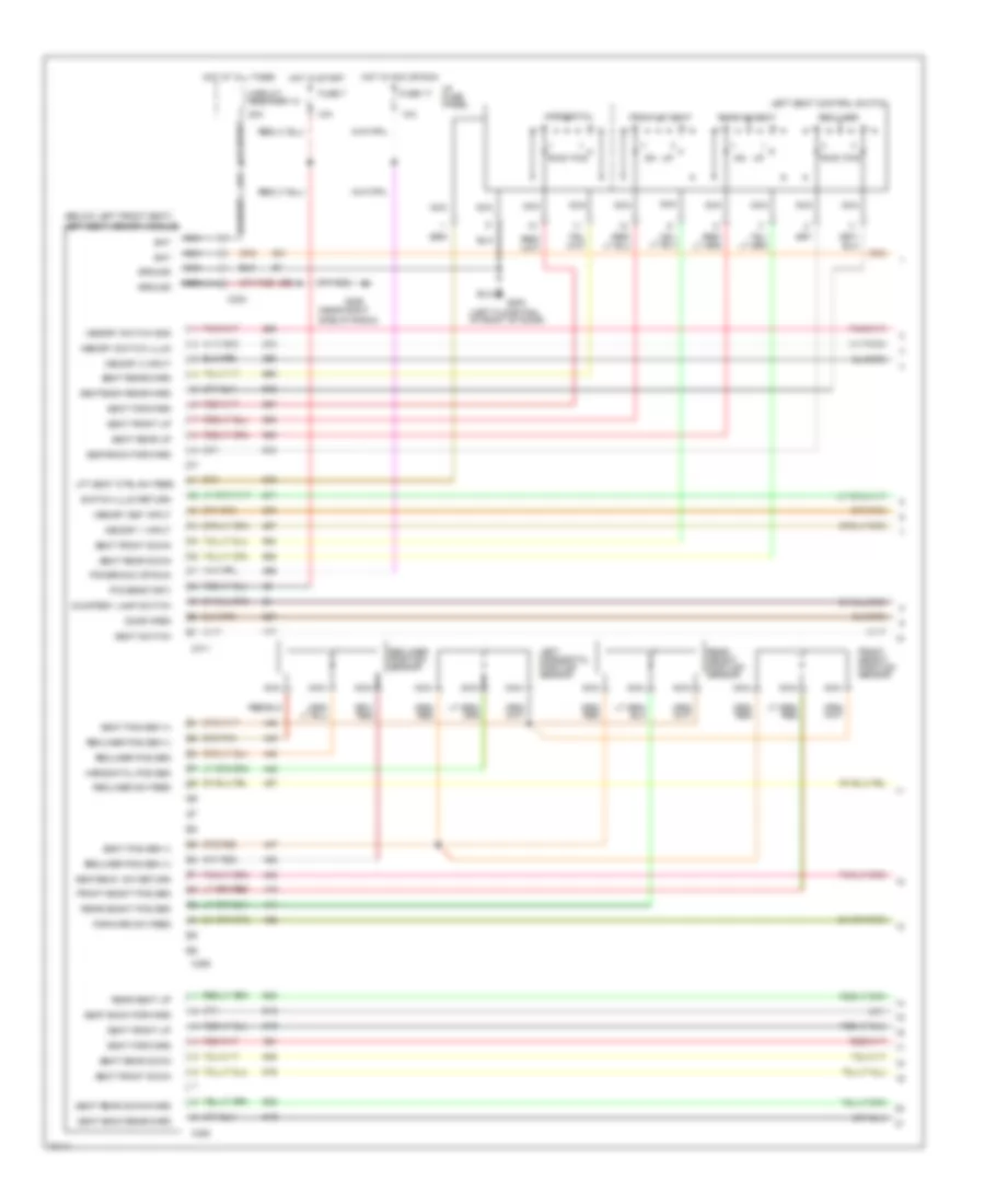 Memory Seat Wiring Diagram (1 of 3) for Lincoln Mark VIII 1995