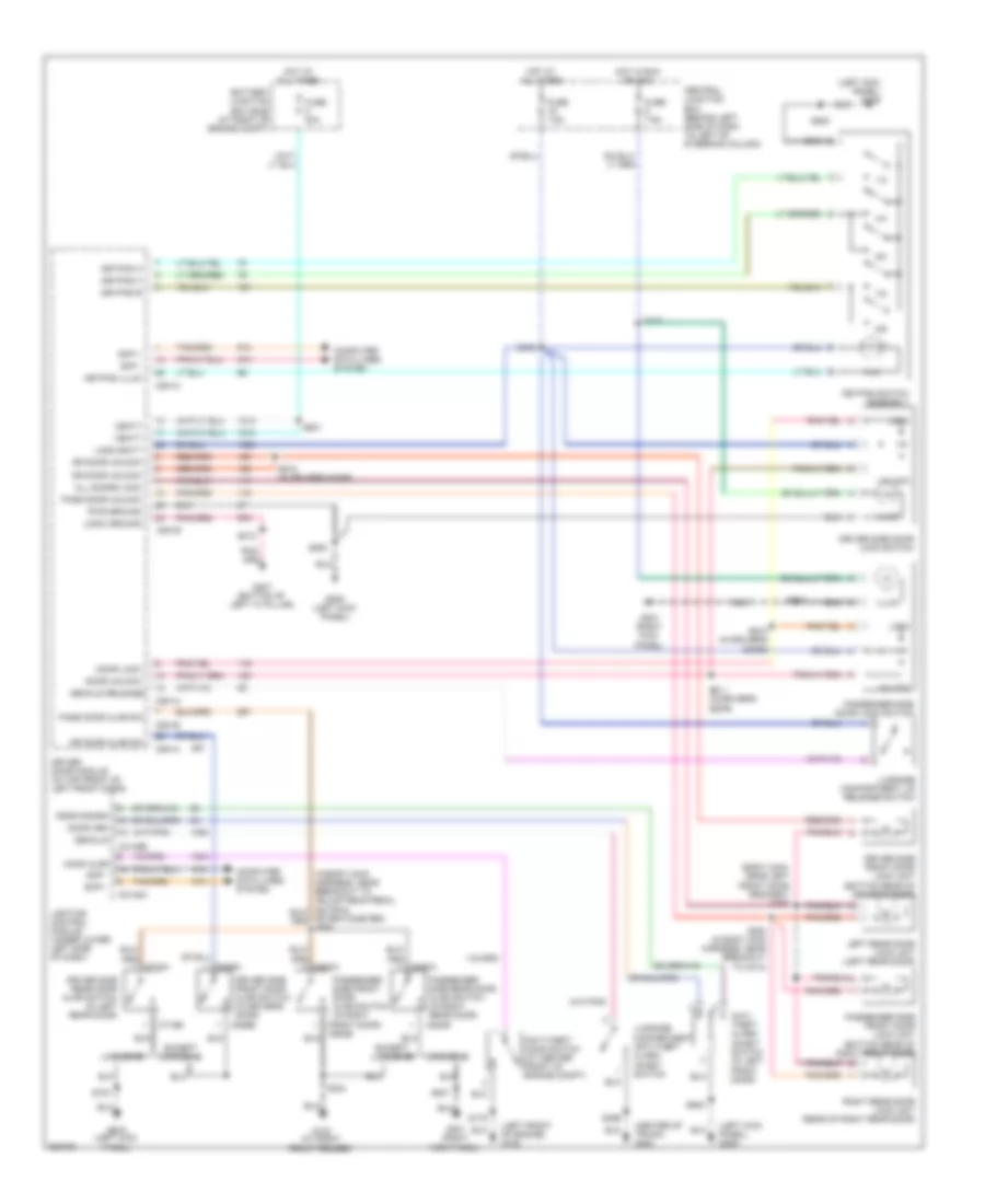 Power Door Locks Wiring Diagram for Lincoln Town Car Signature Limited 2008