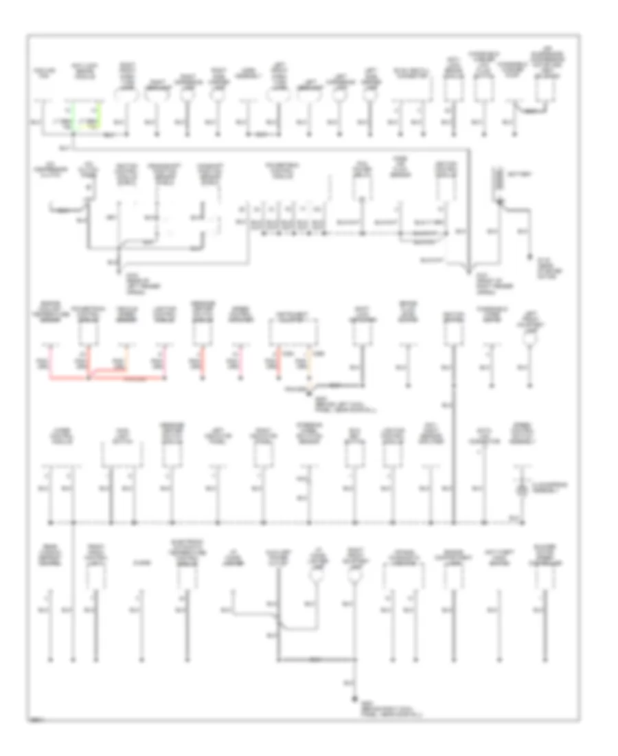 Ground Distribution Wiring Diagram 1 of 3 for Lincoln Town Car Cartier 1995