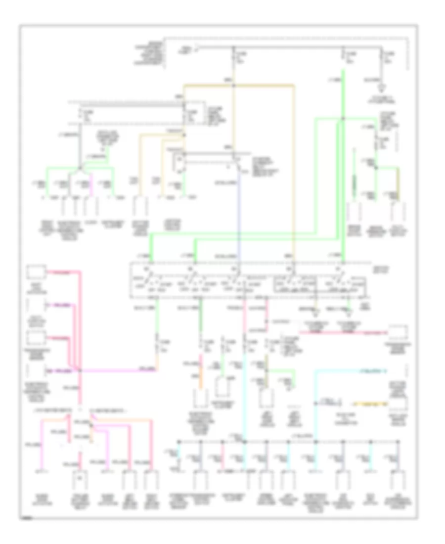 Power Distribution Wiring Diagram 2 of 3 for Lincoln Town Car Cartier 1995