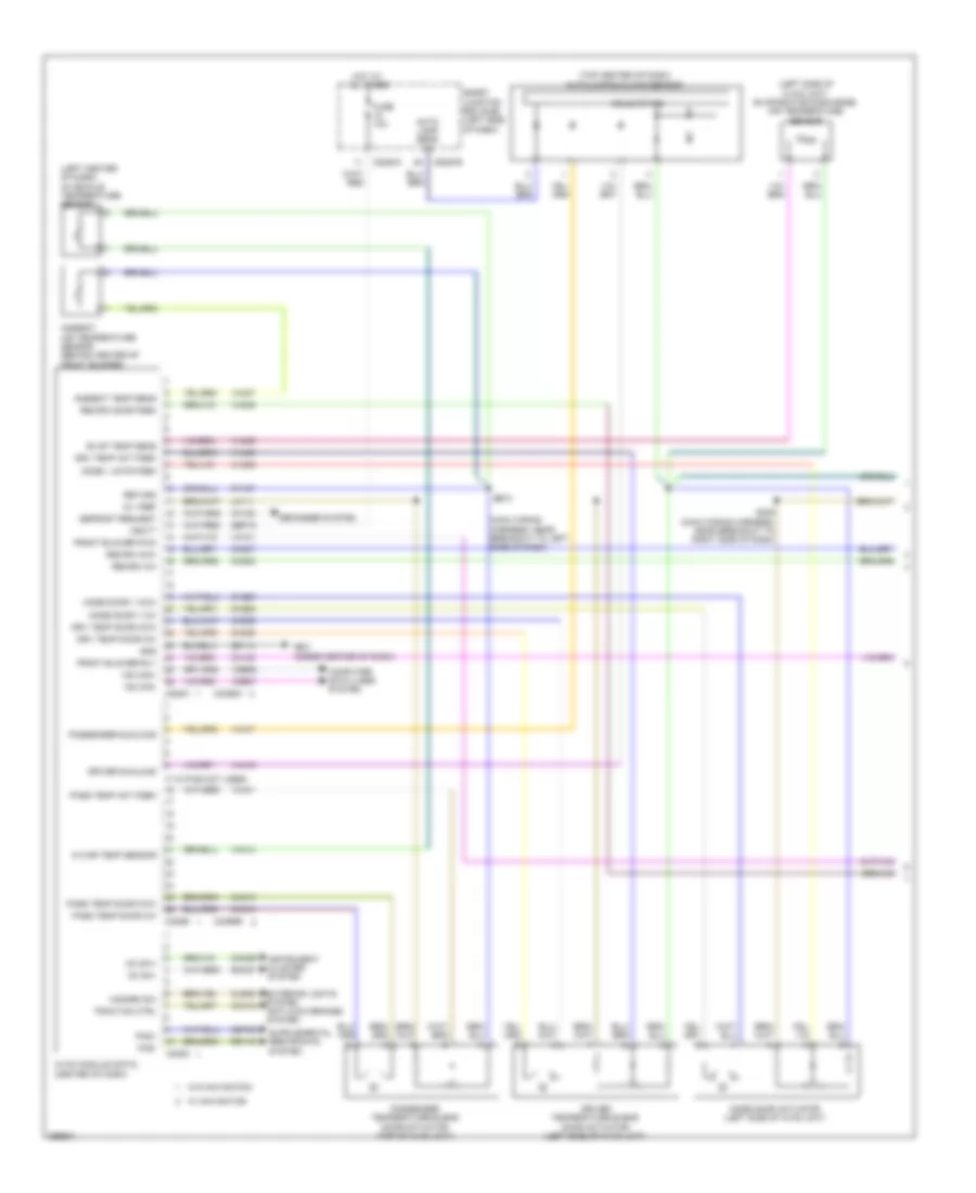 Automatic AC Wiring Diagram (1 of 2) for Lincoln MKS 2009