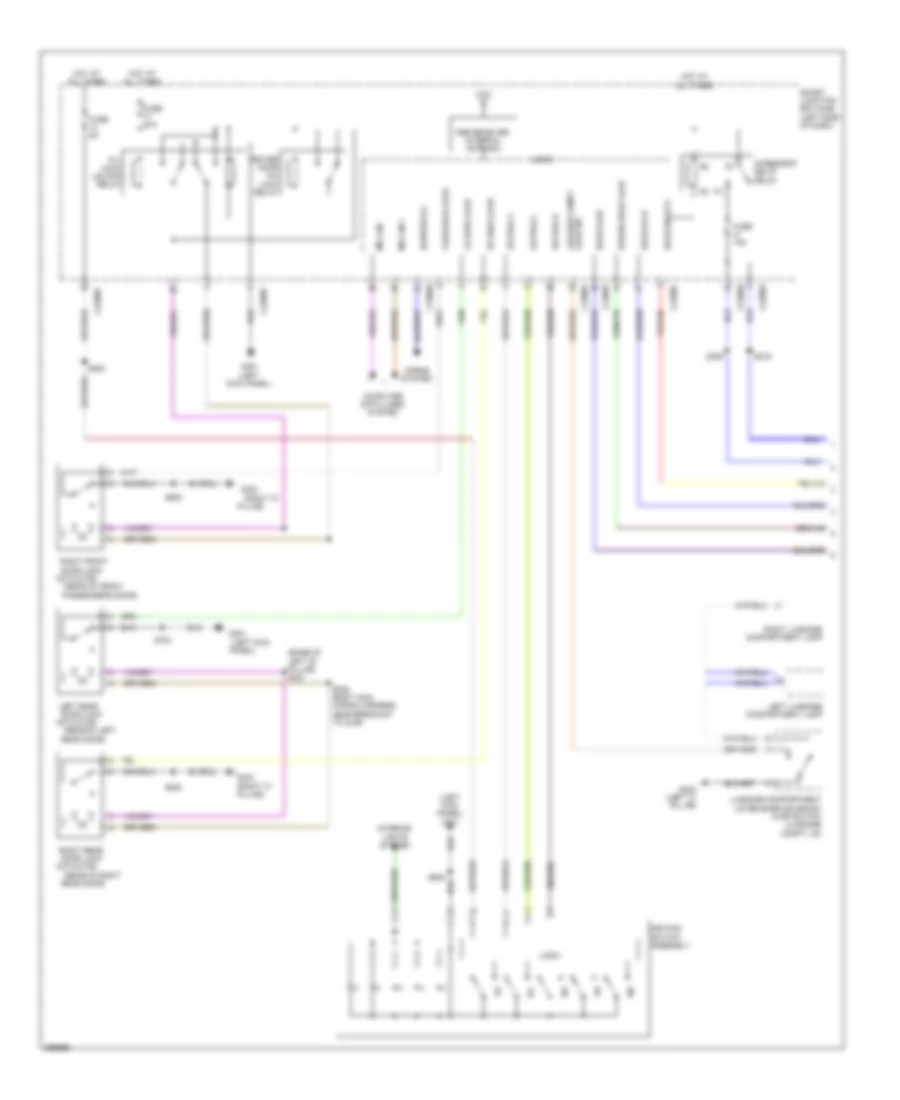 Forced Entry Wiring Diagram without Intelligent Access 1 of 2 for Lincoln MKS 2009