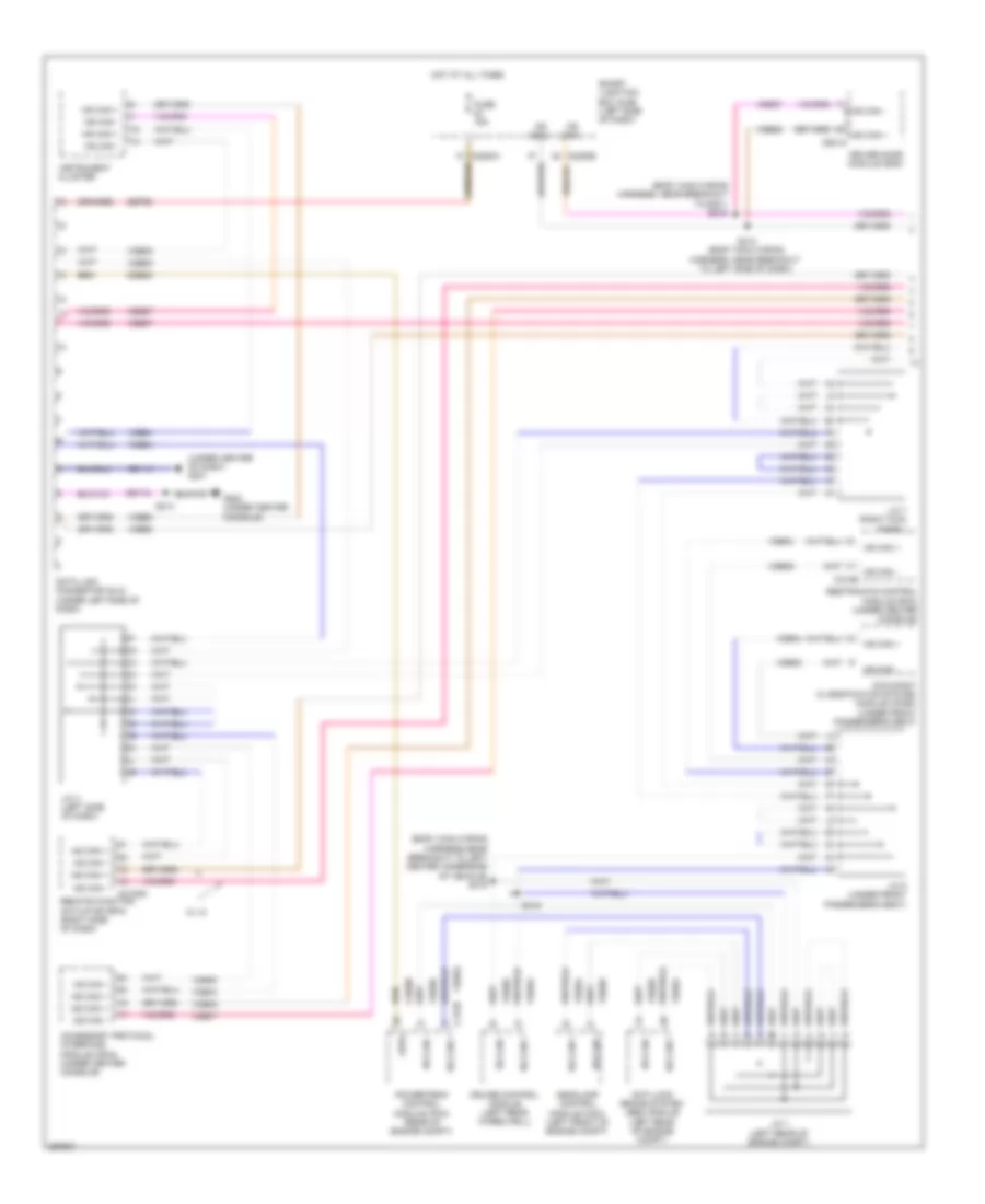 Computer Data Lines Wiring Diagram 1 of 2 for Lincoln MKS 2009
