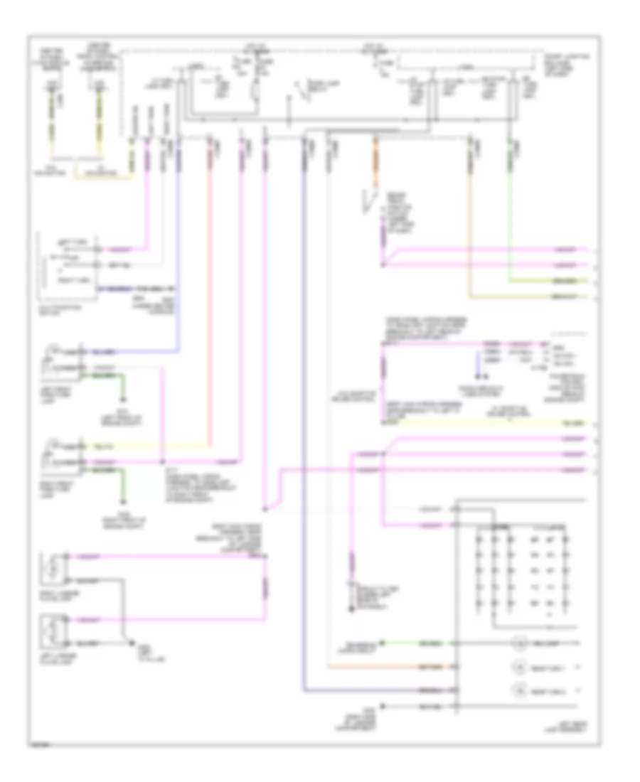 Exterior Lamps Wiring Diagram (1 of 2) for Lincoln MKS 2009