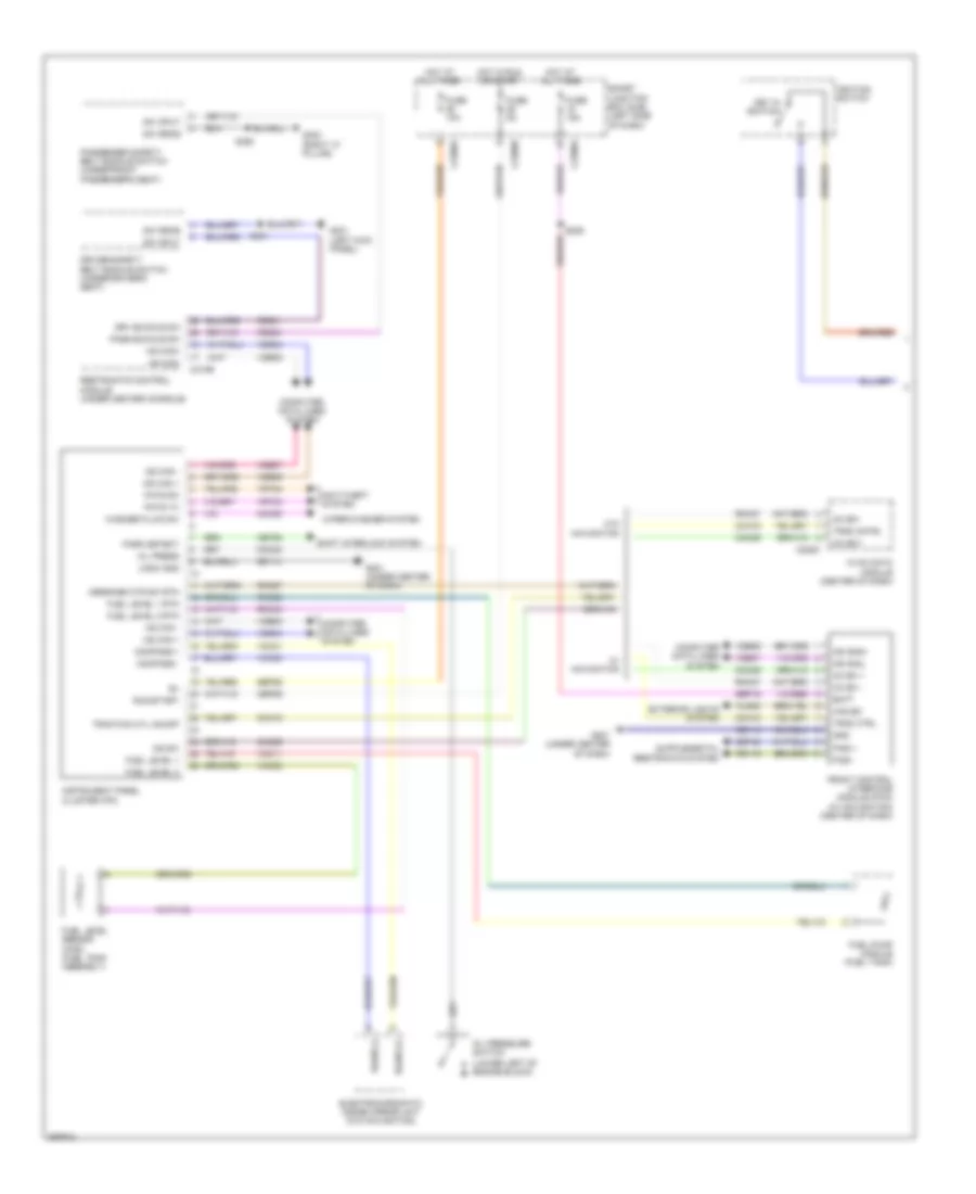 Instrument Cluster Wiring Diagram 1 of 2 for Lincoln MKS 2009