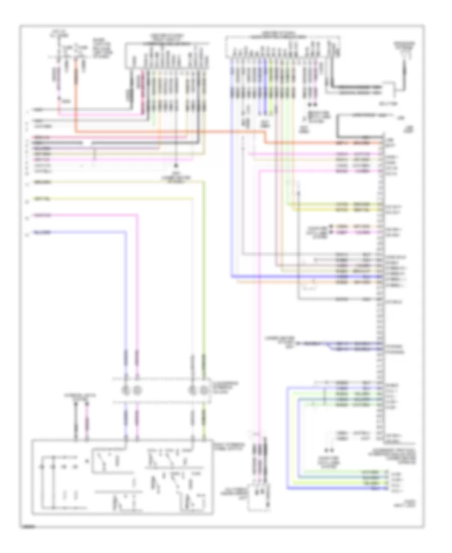 Navigation Wiring Diagram, with THX (3 of 3) for Lincoln MKS 2009