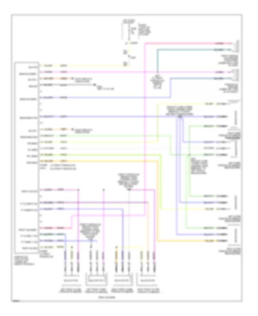 Parking Assistant Wiring Diagram for Lincoln MKS 2009