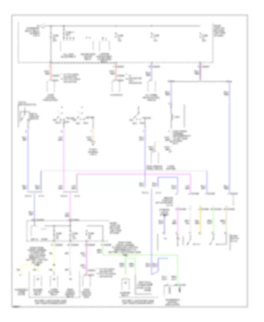 Power Distribution Wiring Diagram 2 of 4 for Lincoln MKS 2009