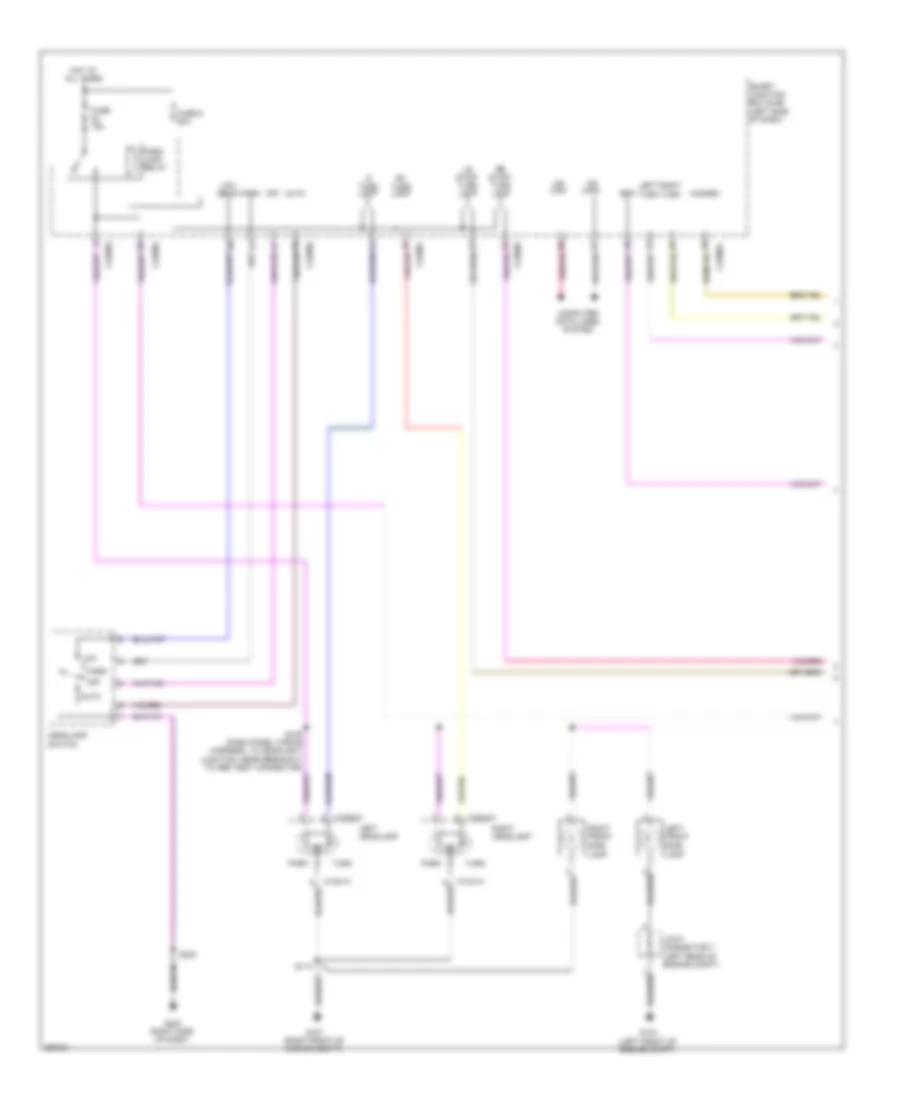 Exterior Lamps Wiring Diagram 1 of 2 for Lincoln MKX 2009