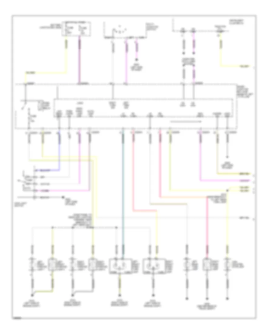 Exterior Lamps Wiring Diagram (1 of 2) for Lincoln MKZ 2009