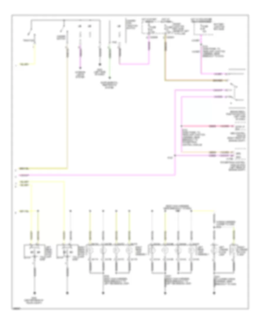 Exterior Lamps Wiring Diagram 2 of 2 for Lincoln MKZ 2009