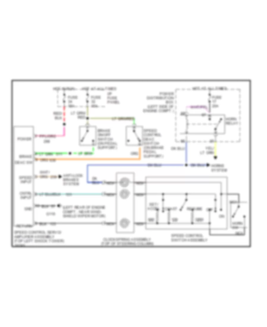 Cruise Control Wiring Diagram for Lincoln Continental 1996