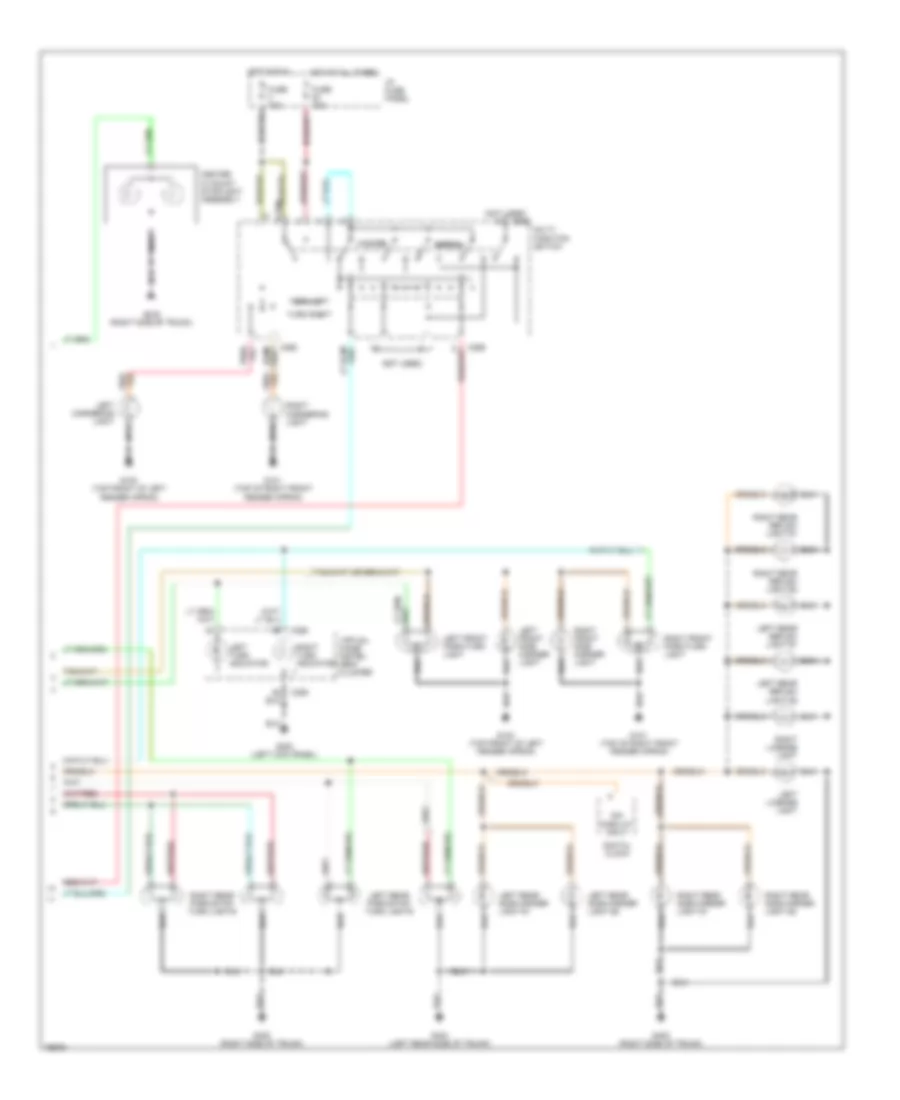 Exterior Lamps Wiring Diagram 2 of 2 for Lincoln Continental 1996