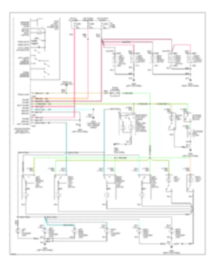 Courtesy Lamps Wiring Diagram for Lincoln Continental 1996