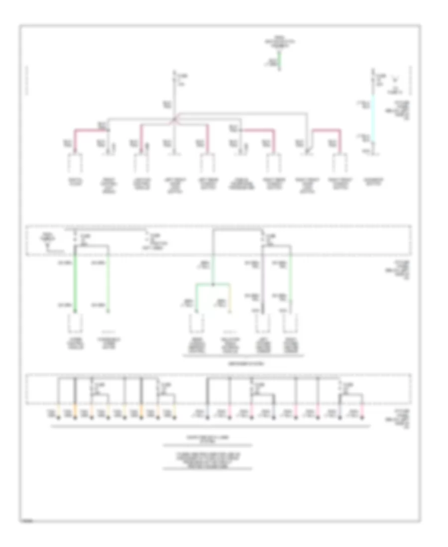 Power Distribution Wiring Diagram 5 of 5 for Lincoln Continental 1996