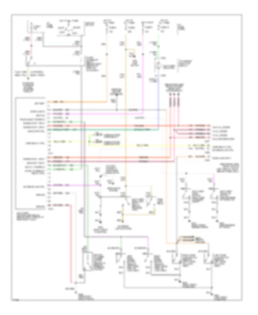 Anti theft Wiring Diagram for Lincoln Mark VIII 1996
