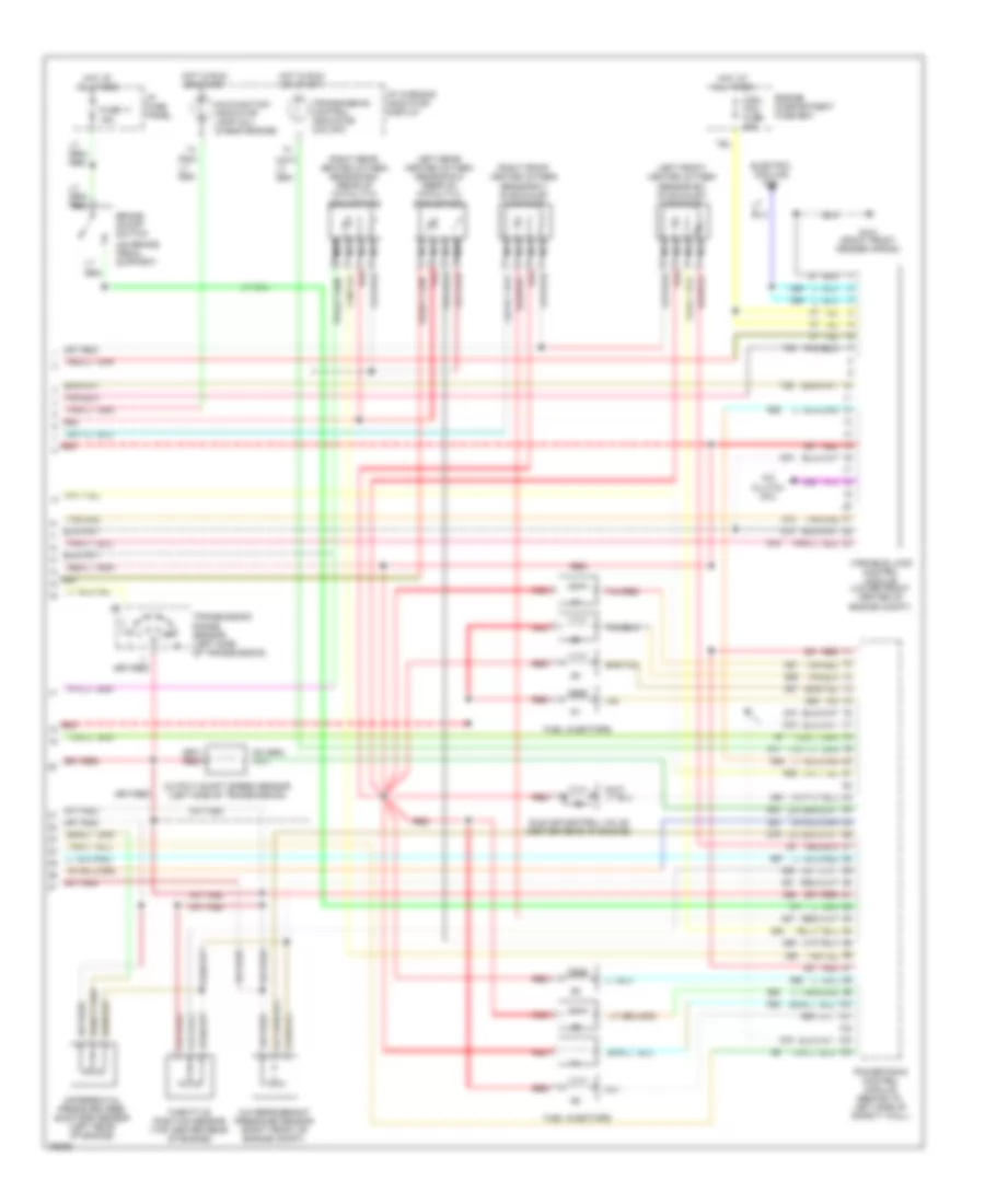 4.6L, Engine Performance Wiring Diagrams (3 of 3) for Lincoln Mark VIII 1996