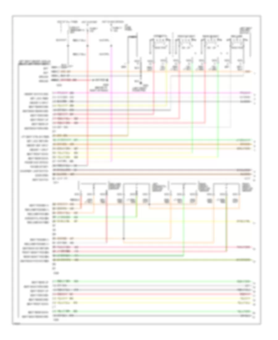 Memory Seat Wiring Diagram (1 of 3) for Lincoln Mark VIII 1996