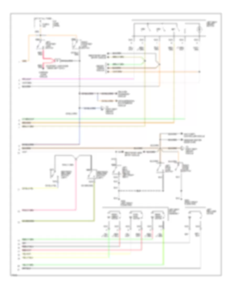 Memory Seat Wiring Diagram 2 of 3 for Lincoln Mark VIII 1996