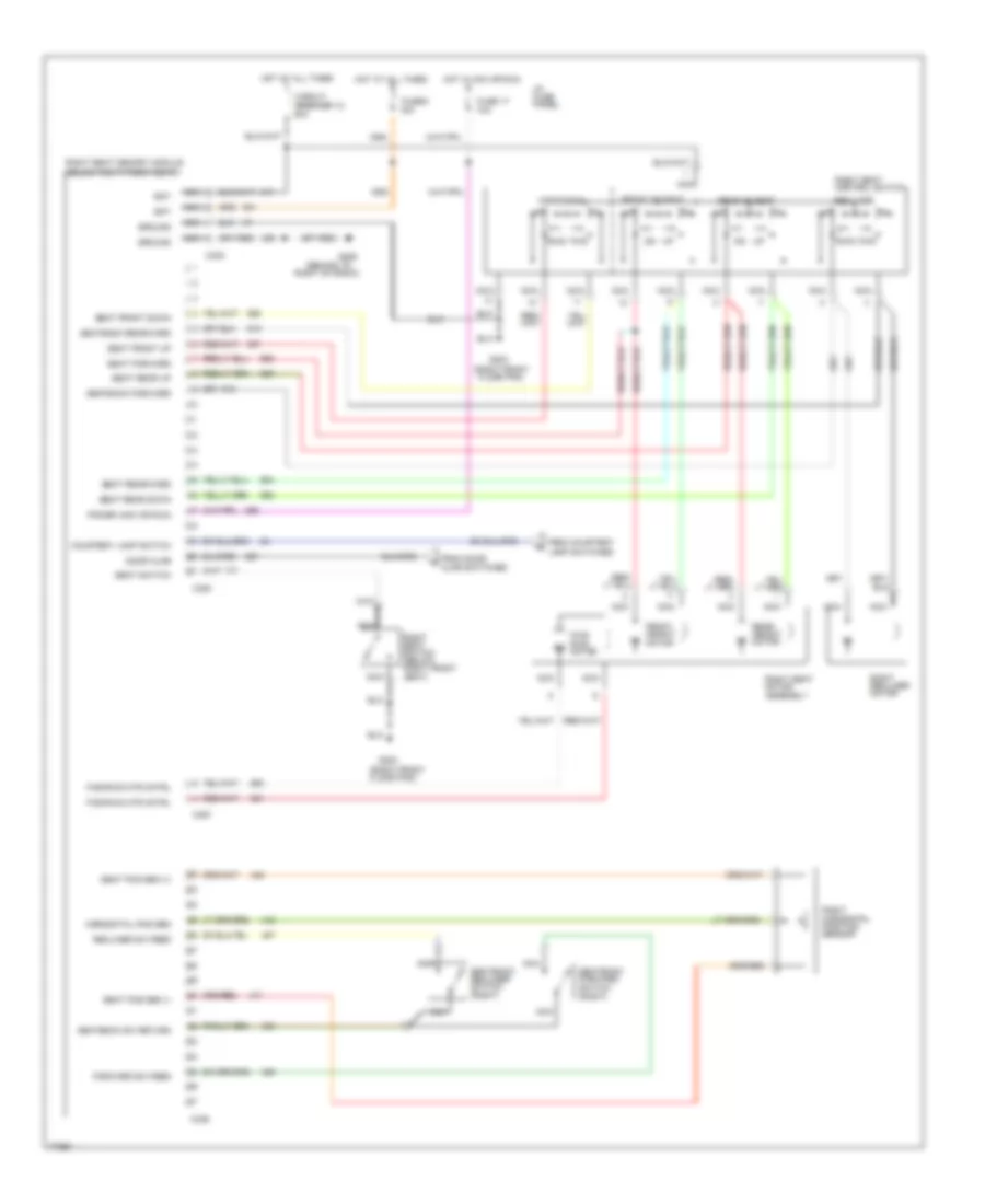 Memory Seat Wiring Diagram 3 of 3 for Lincoln Mark VIII 1996