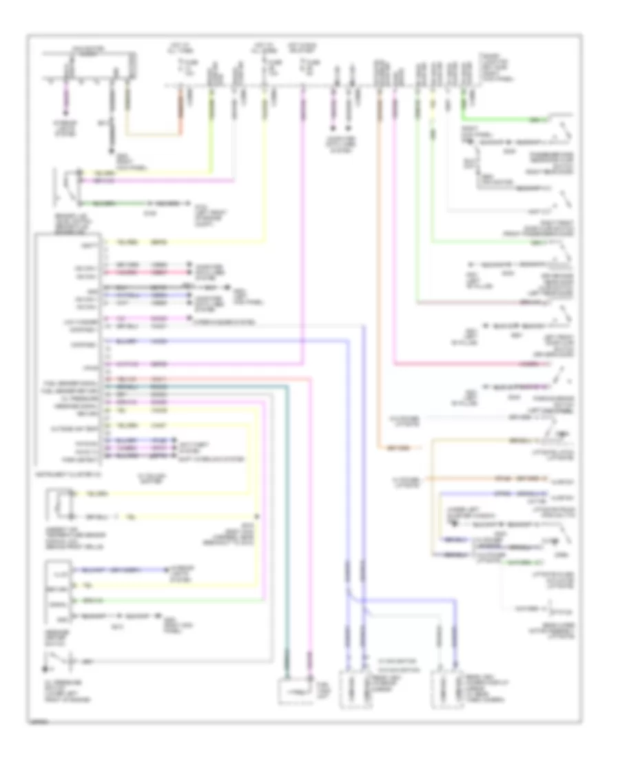 Instrument Cluster Wiring Diagram for Lincoln Navigator L 2009