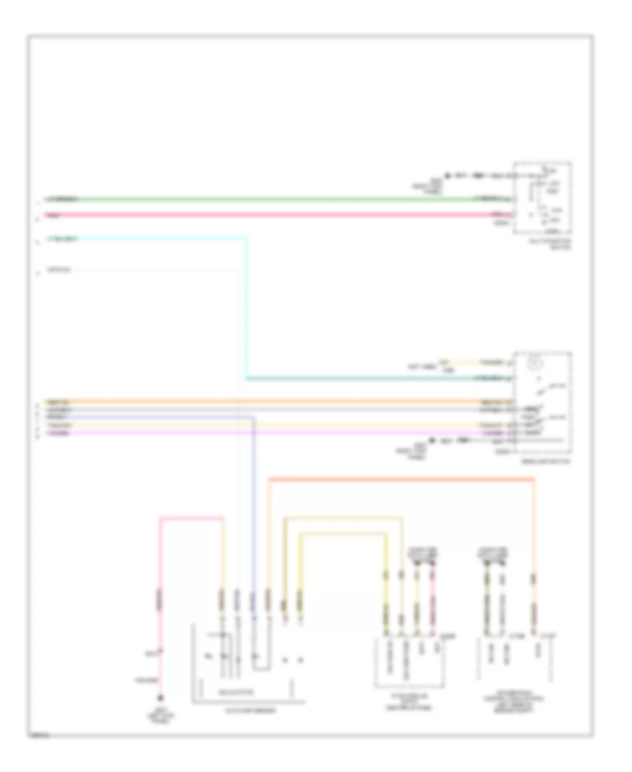Headlights Wiring Diagram 2 of 2 for Lincoln Town Car Executive 2009