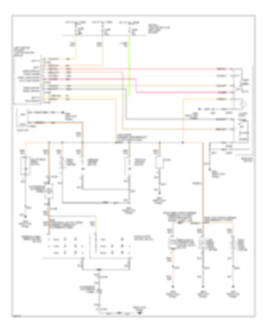 Instrument Illumination Wiring Diagram for Lincoln Town Car Executive 2009