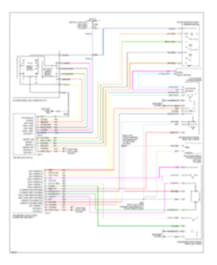Memory Mirrors Wiring Diagram for Lincoln Town Car Executive 2009