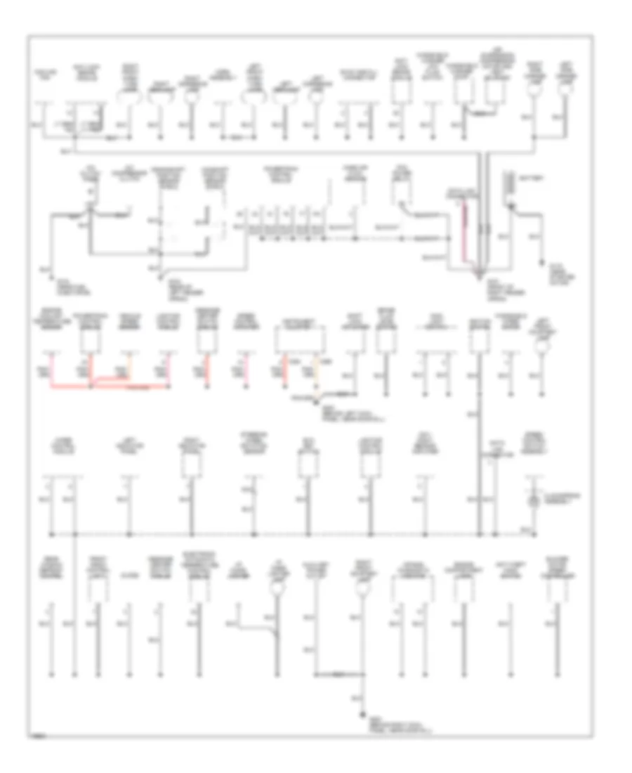 Ground Distribution Wiring Diagram 1 of 3 for Lincoln Town Car Cartier 1996