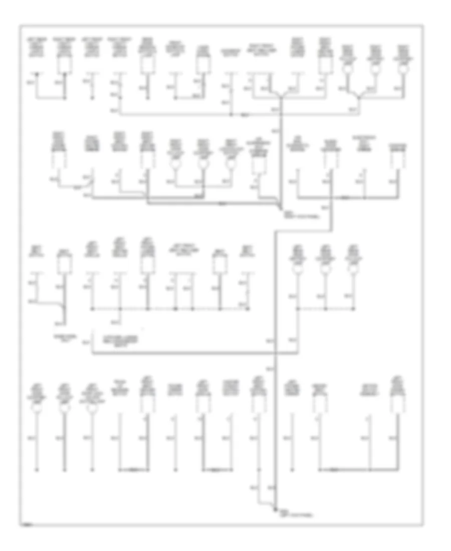 Ground Distribution Wiring Diagram 2 of 3 for Lincoln Town Car Cartier 1996