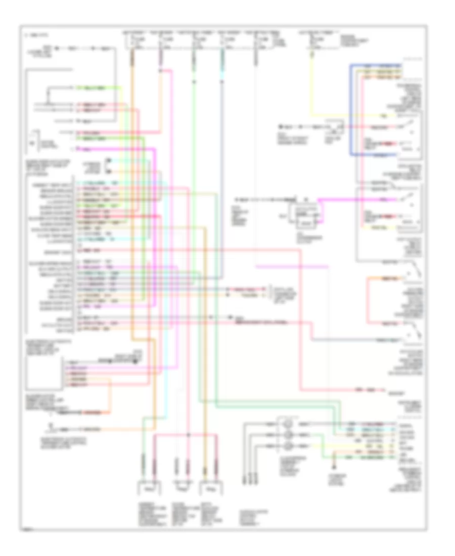 Air Conditioning Wiring Diagrams for Lincoln Town Car Executive 1996