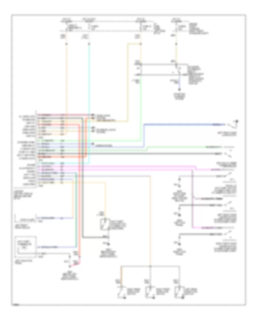 Anti theft Wiring Diagram for Lincoln Town Car Executive 1996