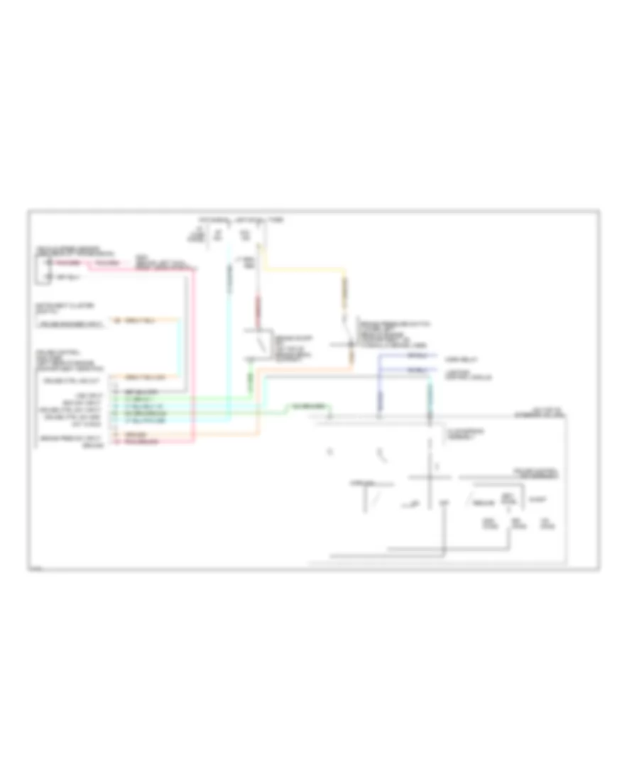 Cruise Control Wiring Diagram for Lincoln Town Car Executive 1996