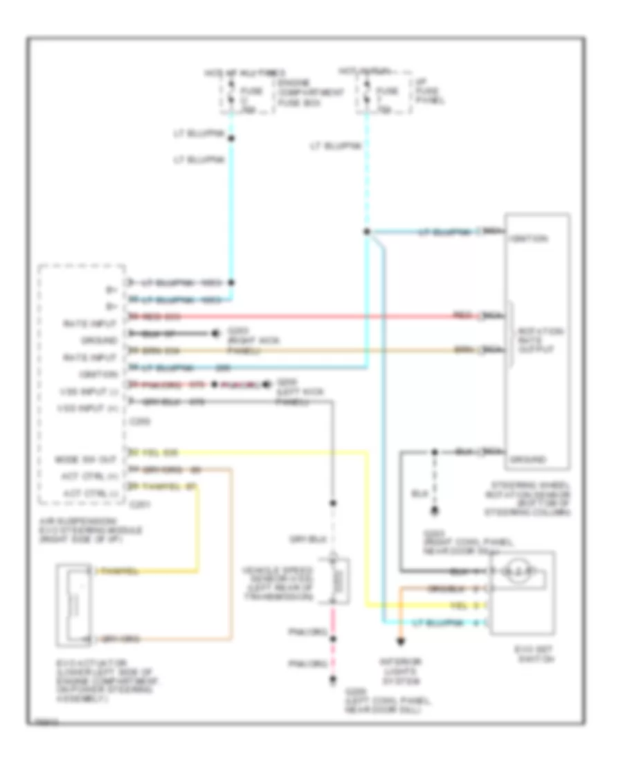 Electronic Power Steering Wiring Diagram for Lincoln Town Car Executive 1996