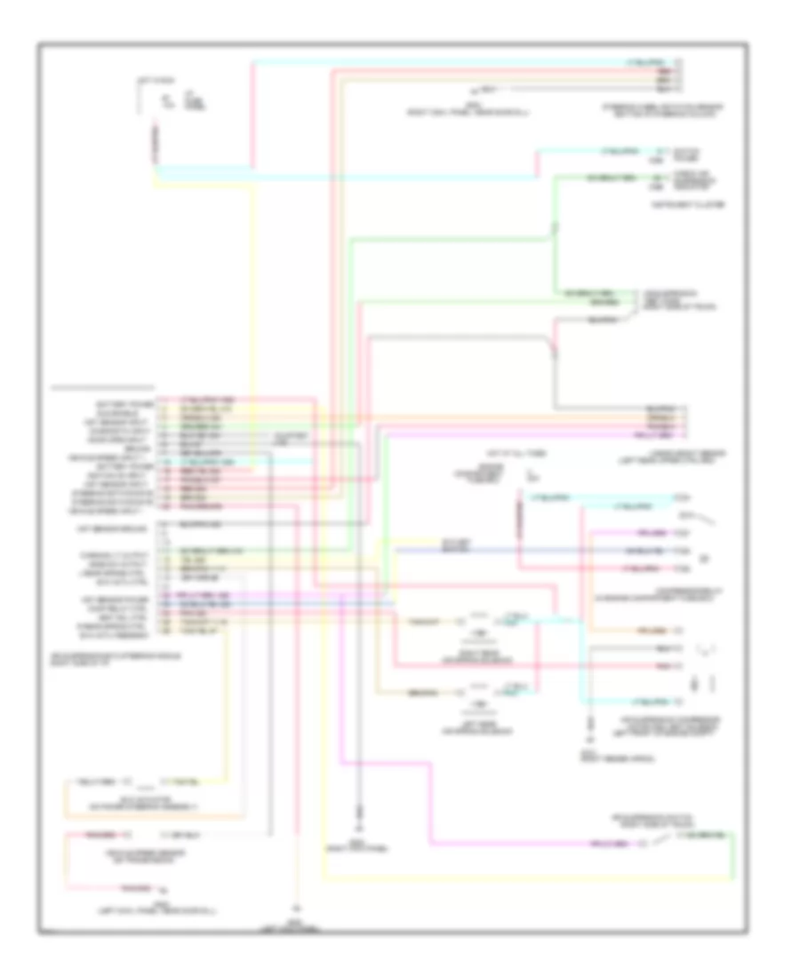 Electronic Suspension Wiring Diagram for Lincoln Town Car Executive 1996