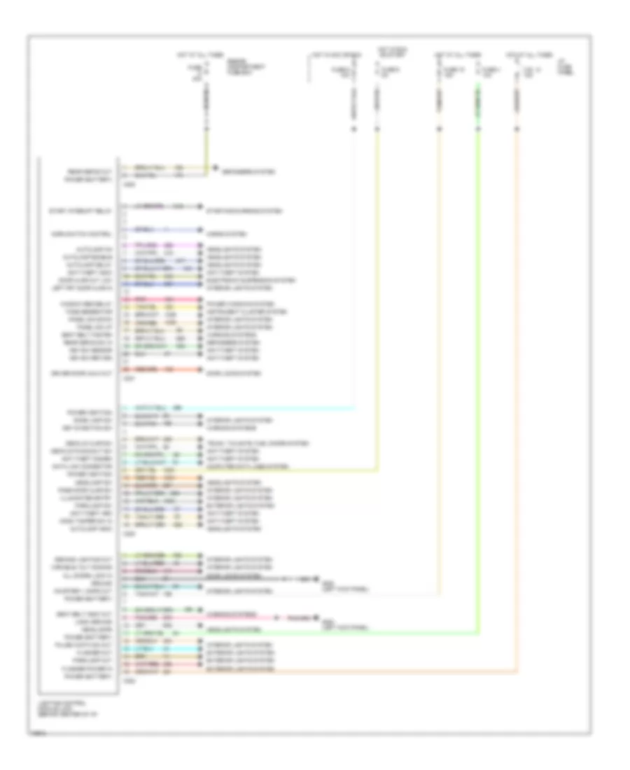 Lighting Control Module Wiring Diagram for Lincoln Town Car Executive 1996