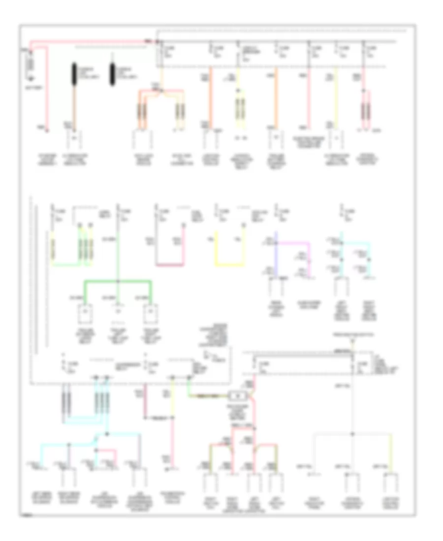 Power Distribution Wiring Diagram 1 of 3 for Lincoln Town Car Executive 1996