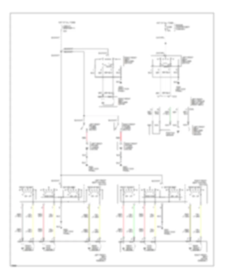 6 Way Recliner  Lumbar Power Seat Wiring Diagram for Lincoln Town Car Executive 1996