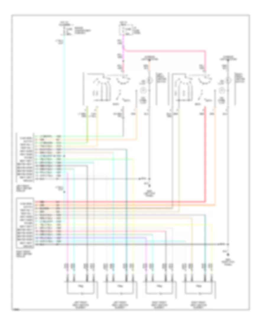 Heated Seats Wiring Diagram for Lincoln Town Car Executive 1996