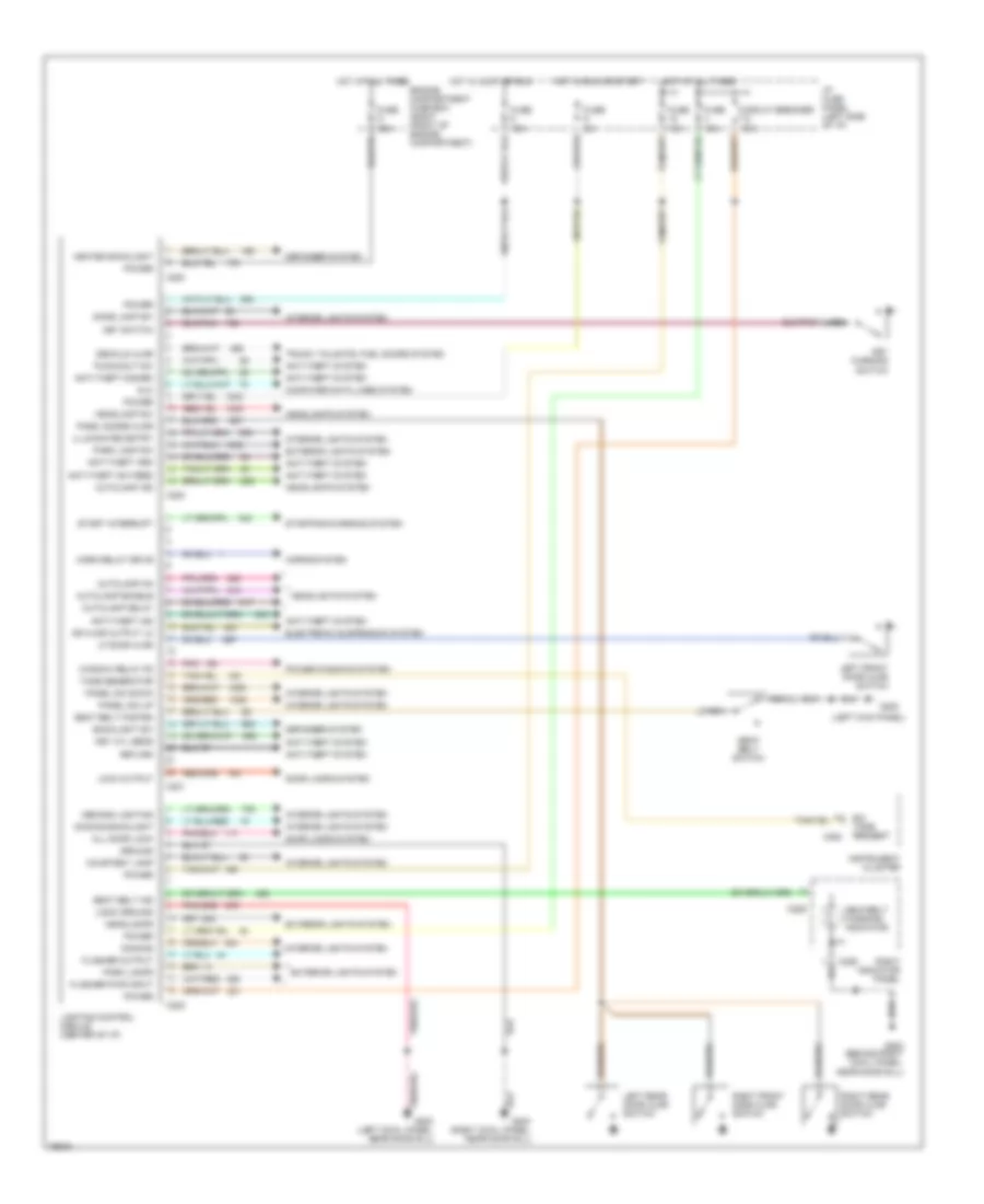 Warning System Wiring Diagrams for Lincoln Town Car Executive 1996