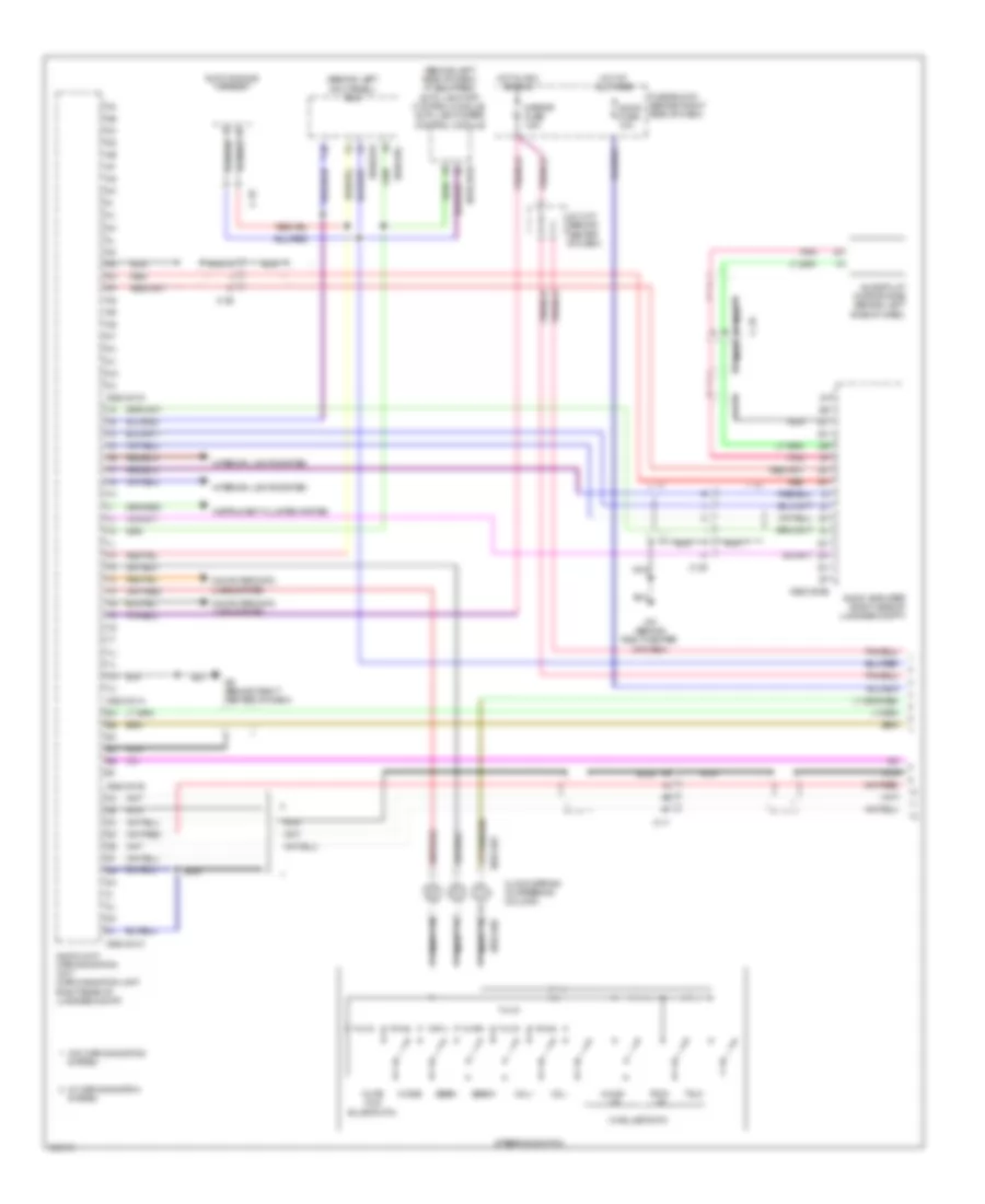 Электросхема навигации GPS, С Bose (1 из 3) для Mazda CX-9 Grand Touring 2011