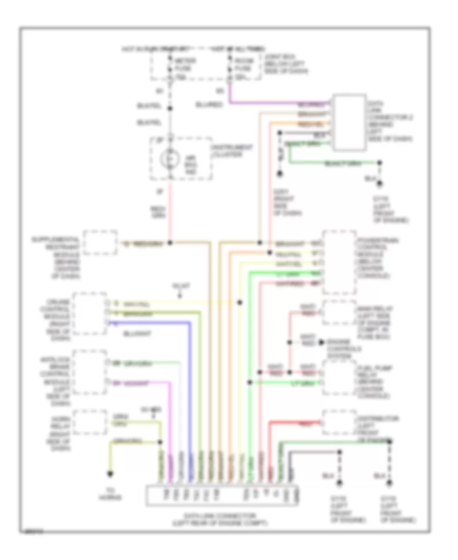 схема соединителя канала связи для Mazda Protege ES 1995