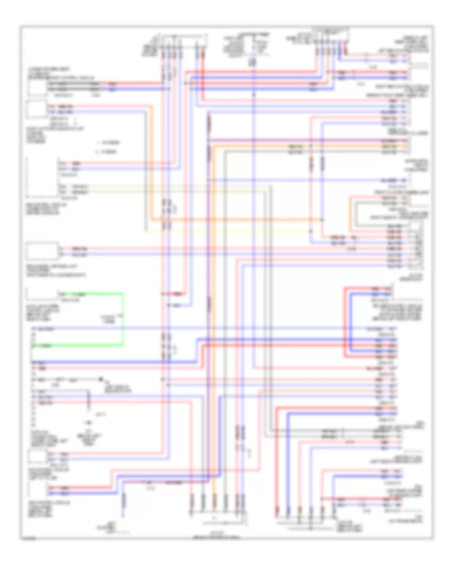 Электросхема линии передачи данных CAN для Mazda CX-9 Grand Touring 2014
