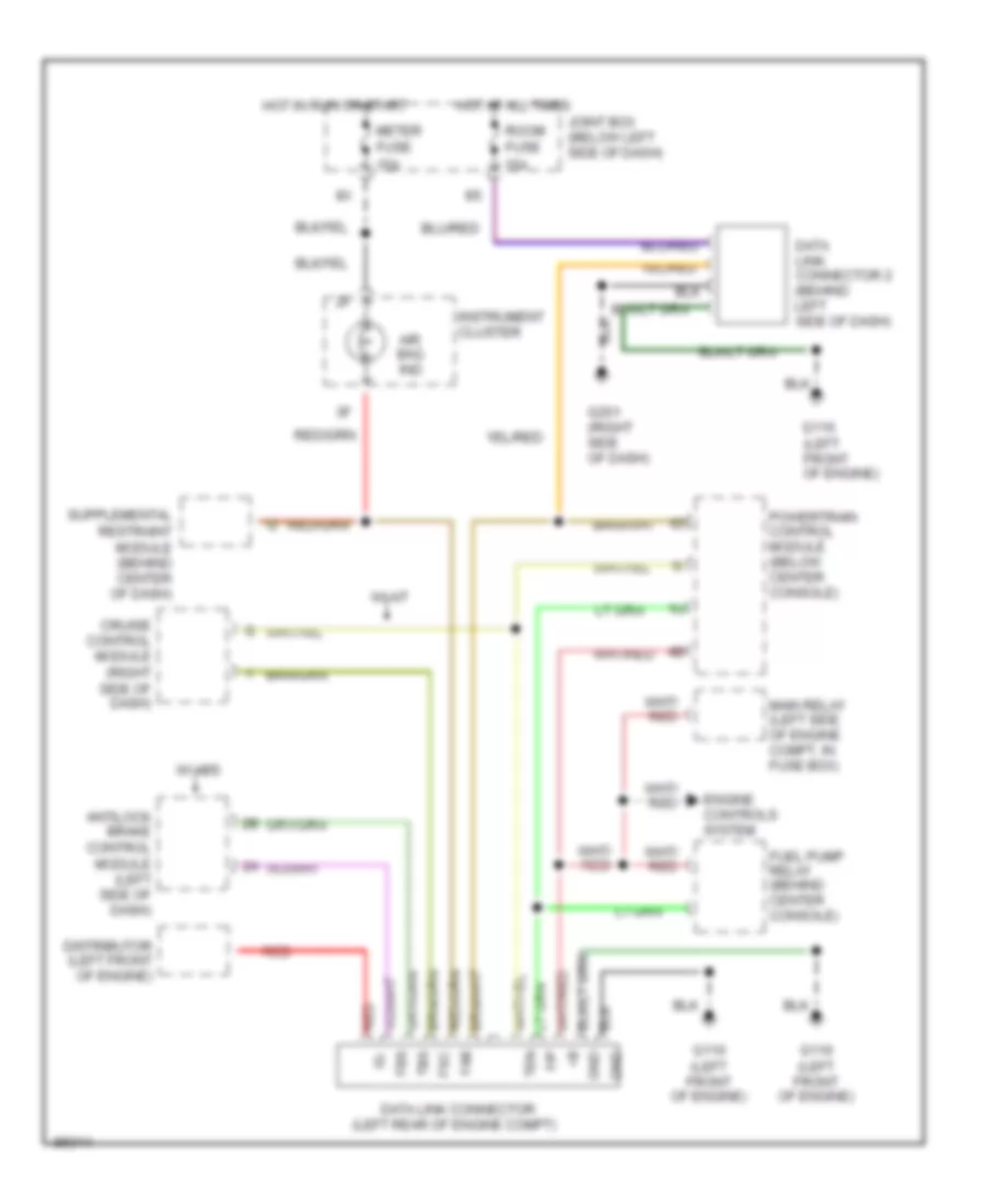 схема соединителя канала связи для Mazda Protege ES 1996