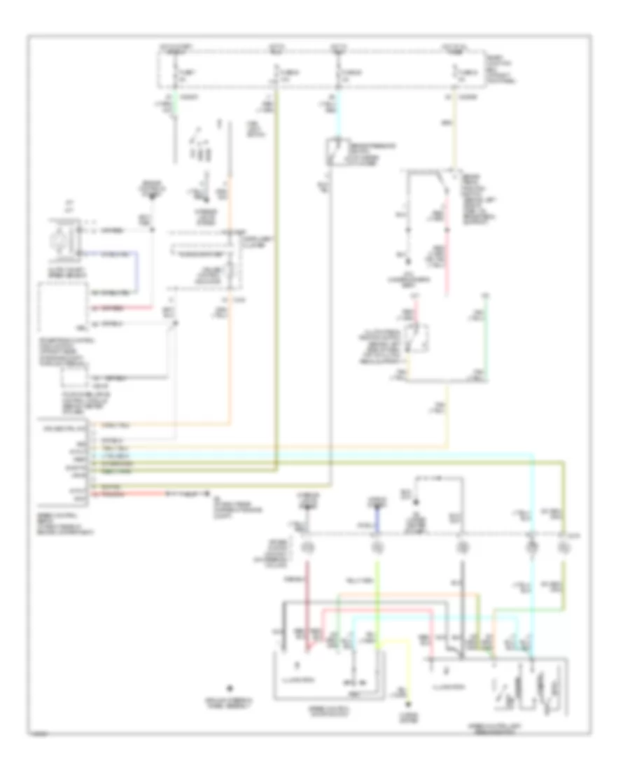 Электросхема системы круизконтроля для Mazda B2004 2300
